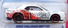 Load image into Gallery viewer, Hot Wheels 2022 Dodge Challenger Drift Car White #207 HW Drift 3/5 New Long Card