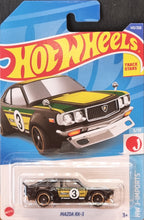 Load image into Gallery viewer, Hot Wheels 2022 Mazda RX-3 Black #143 HW J-Imports 5/10 New Long Card