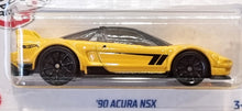 Load image into Gallery viewer, Hot Wheels 2022 '90 Acura NSX Yellow #144 HW J-Imports 6/10 New Long Card