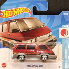 Load image into Gallery viewer, Hot Wheels 2022 1986 Toyota Van Dark Red #173 HW J-Imports 7/10 New