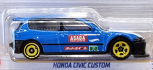 Load image into Gallery viewer, Hot Wheels 2022 Honda Civic Custom Blue #204 HW J-Imports 10/10 New Long Card