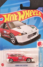 Load image into Gallery viewer, Hot Wheels 2022 Honda Civic Custom Red #204 HW J-Imports 10/10 New Long Card