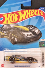 Load image into Gallery viewer, Hot Wheels 2022 '76 Greenwood Corvette Dark Blue #21 HW Contoured 1/5 New Long Card