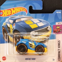 Load image into Gallery viewer, Hot Wheels 2022 Rocket Box Light Blue #69 Compact Kings 3/5 New