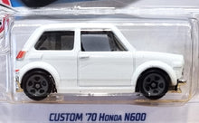 Load image into Gallery viewer, Hot Wheels 2022 Custom '70 Honda N600 White #141 Compact Kings 4/5 New Long Card