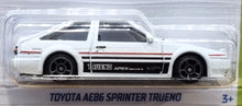 Load image into Gallery viewer, Hot Wheels 2022 Toyota AE86 Sprinter Trueno White #17 HW Hatchbacks 1/5 New Long Card