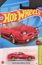 Load image into Gallery viewer, Hot Wheels 2022 Toyota AE86 Sprinter Trueno Red #17 HW Hatchbacks 1/5 New Long Card