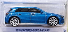 Load image into Gallery viewer, Hot Wheels 2022 '19 Mercedes-Benz A-Class Blue #18 HW Hatchbacks 2/5 New Long Card
