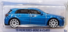 Load image into Gallery viewer, Hot Wheels 2022 '19 Mercedes-Benz A-Class Blue #18 HW Hatchbacks 2/5 New Long Card