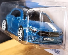 Load image into Gallery viewer, Hot Wheels 2022 '19 Mercedes-Benz A-Class Blue #18 HW Hatchbacks 2/5 New Long Card