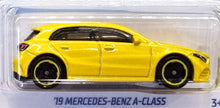 Load image into Gallery viewer, Hot Wheels 2022 '19 Mercedes-Benz A-Class Yellow #18 HW Hatchbacks 2/5 New Long Card