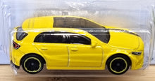 Load image into Gallery viewer, Hot Wheels 2022 '19 Mercedes-Benz A-Class Yellow #18 HW Hatchbacks 2/5 New Long Card
