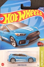 Load image into Gallery viewer, Hot Wheels 2022 Ford Focus RS Light Blue #41 HW Hatchbacks 3/5 New Long Card