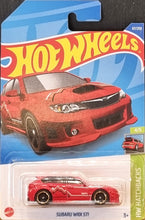 Load image into Gallery viewer, Hot Wheels 2022 Subaru WRX STI Red #67 HW Hatchbacks 4/5 New Long Card