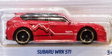 Load image into Gallery viewer, Hot Wheels 2022 Subaru WRX STI Red #67 HW Hatchbacks 4/5 New Long Card