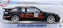 Load image into Gallery viewer, Hot Wheels 2022 '87 Ford Sierra Cosworth Black #33 Retro Racers 1/10 New Long Card