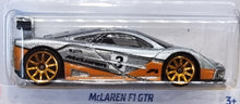 Load image into Gallery viewer, Hot Wheels 2022 McLaren F1 GTR Silver #57 Retro Racers 3/10 New Long Card
