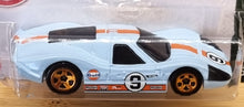 Load image into Gallery viewer, Hot Wheels 2022 '67 Ford GT40 MK.IV Light Blue #58 Retro Racers 4/10 New Long Card