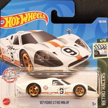 Load image into Gallery viewer, Hot Wheels 2022 '67 Ford GT40 MK.IV White #58 Retro Racers 4/10 New