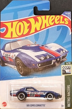 Load image into Gallery viewer, Hot Wheels 2022 '69 Copo Corvette Blue #79 Retro Racers 6/10 New Long Card