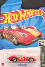Load image into Gallery viewer, Hot Wheels 2022 Glory Chaser Red #123 Retro Racers 7/10 New Long Card - Damaged