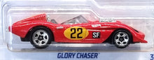 Load image into Gallery viewer, Hot Wheels 2022 Glory Chaser Red #123 Retro Racers 7/10 New Long Card - Damaged