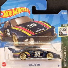 Load image into Gallery viewer, Hot Wheels 2022 Porsche 935 Dark Blue #132 Retro Racers 8/10 New