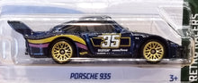 Load image into Gallery viewer, Hot Wheels 2022 Porsche 935 Dark Blue #132 Retro Racers 8/10 New Long Card