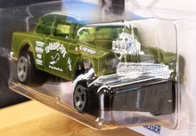 Load image into Gallery viewer, Hot Wheels 2022 '55 Chevy Bel Air Gasser Matte Olive #43 Chevy Bel Air 2/5 New