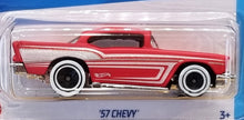 Load image into Gallery viewer, Hot Wheels 2022 '57 Chevy Matte Red #44 Chevy Bel Air 3/5 New Long Card