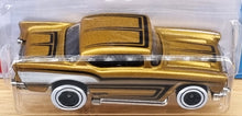 Load image into Gallery viewer, Hot Wheels 2022 '57 Chevy Gold #44 Chevy Bel Air 3/5 New Long Card