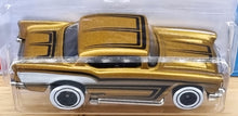 Load image into Gallery viewer, Hot Wheels 2022 '57 Chevy Gold #44 Chevy Bel Air 3/5 New Long Card