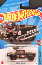 Load image into Gallery viewer, Hot Wheels 2022 Big-Air Bel-Air Matte Black #112 Chevy Bel Air 5/5 New Long Card
