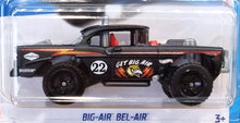 Load image into Gallery viewer, Hot Wheels 2022 Big-Air Bel-Air Matte Black #112 Chevy Bel Air 5/5 New Long Card