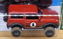 Load image into Gallery viewer, Hot Wheels 2022 '21 Ford Bronco Red #68 Mud Studs 1/5 New