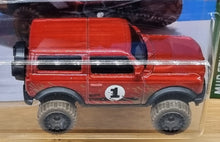 Load image into Gallery viewer, Hot Wheels 2022 '21 Ford Bronco Red #68 Mud Studs 1/5 New