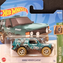 Load image into Gallery viewer, Hot Wheels 2022 Range Rover Classic Teal #159 Mud Studs 4/5 New
