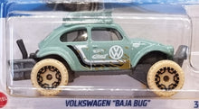 Load image into Gallery viewer, Hot Wheels 2022 Volkswagen Baja Bug Mint Green #160 Mud Studs 5/5 New Long Card
