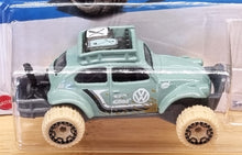 Load image into Gallery viewer, Hot Wheels 2022 Volkswagen Baja Bug Mint Green #160 Mud Studs 5/5 New Long Card