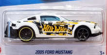 Load image into Gallery viewer, Hot Wheels 2022 2005 Ford Mustang White #146 Spoiler Alert 3/5 New Long Card