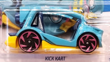 Load image into Gallery viewer, Hot Wheels 2022 Kick Kart Cyan #90 HW Ride-Ons 5/5 New