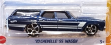 Load image into Gallery viewer, Hot Wheels 2022 '70 Chevelle SS Wagon Dark Blue #111 HW Wagons 1/5 New Long Card