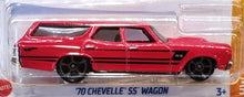 Load image into Gallery viewer, Hot Wheels 2022 '70 Chevelle SS Wagon Red #111 HW Wagons 1/5 New Long Card