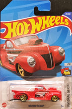 Load image into Gallery viewer, Hot Wheels 2022 '40 Ford Pickup Red #181 HW Drag Strip 1/10 New Long Card