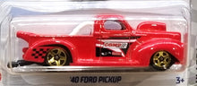 Load image into Gallery viewer, Hot Wheels 2022 '40 Ford Pickup Red #181 HW Drag Strip 1/10 New Long Card