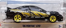 Load image into Gallery viewer, Hot Wheels 2022 '06 Pontiac GTO Black #182 HW Drag Strip 2/10 New Long Card
