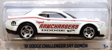 Load image into Gallery viewer, Hot Wheels 2022 '18 Dodge Challenger SRT Demon White #198 HW Drag Strip 4/10 New