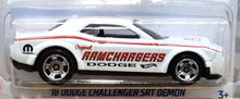 Load image into Gallery viewer, Hot Wheels 2022 '18 Dodge Challenger SRT Demon White #198 HW Drag Strip 4/10 New