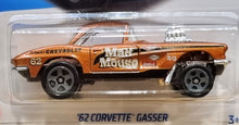 Load image into Gallery viewer, Hot Wheels 2022 '62 Corvette Gasser Burnt Orange #225 HW Drag Strip 7/10 New Long Card
