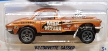 Load image into Gallery viewer, Hot Wheels 2022 '62 Corvette Gasser Burnt Orange #225 HW Drag Strip 7/10 New Long Card